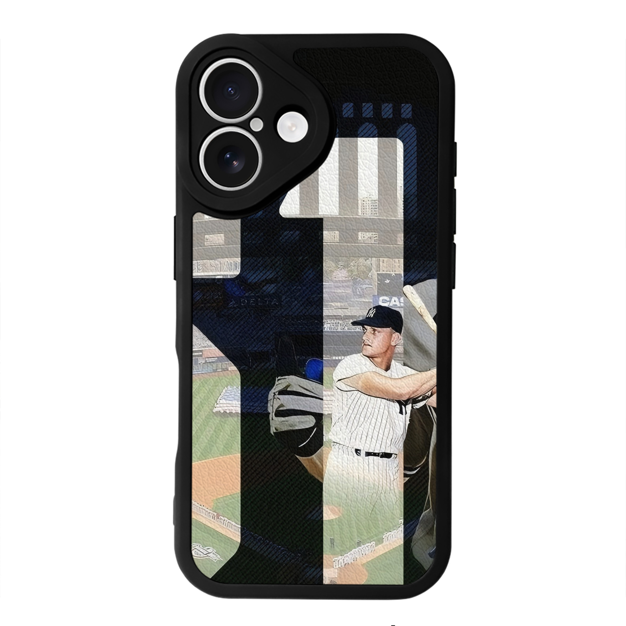 Aaron Judge 61 Home Runs 1 IPhone 16 Silicone Leather Case – UV Print, Lambskin Texture – Perfect Fit, Wireless Charging Compatible, Scratch Resistant, Precise Cutouts – Stylish Protection For IPhone 16